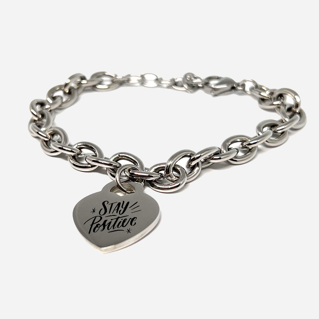 Bracciale Maglia Larga White – Cuore & Stile Unico