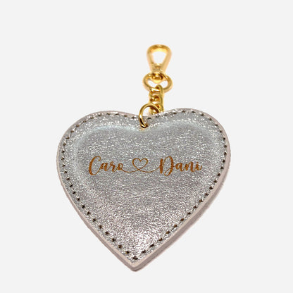 Portachiavi Heart – Argento & Dettaglio Dorato